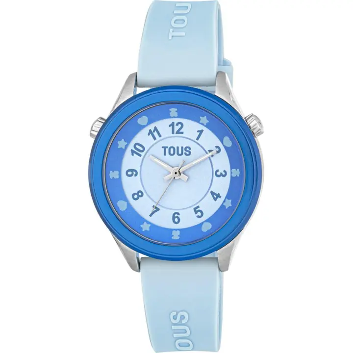Tous Reloj Niña, Niño Mini Self Time Ss Correa Azul Acero, Aluminio 3 Atm - 1