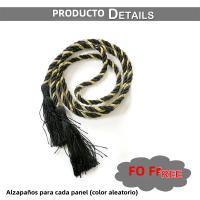 Cortinas De Blackout Tejidas 100% Poliéster Para Sala De Estar Y Dormitorio Con Cierre De Anillas Diseño Moderno Y Grueso Para Invierno - details 2