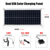 Kit De Placa Solar 40W 12V/18V Con Controlador De 10A-100A Para Teléfono RV Coche Caravana Camping Al Aire Libre Batería Monocrómica Silicon - details 21