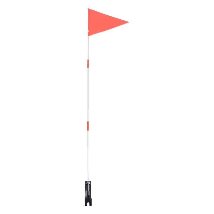 Bandera De Seguridad Para Bicicleta Con Palo De Fibra De Carbono Y Bandera Colgante Triangular Para Niños - 1