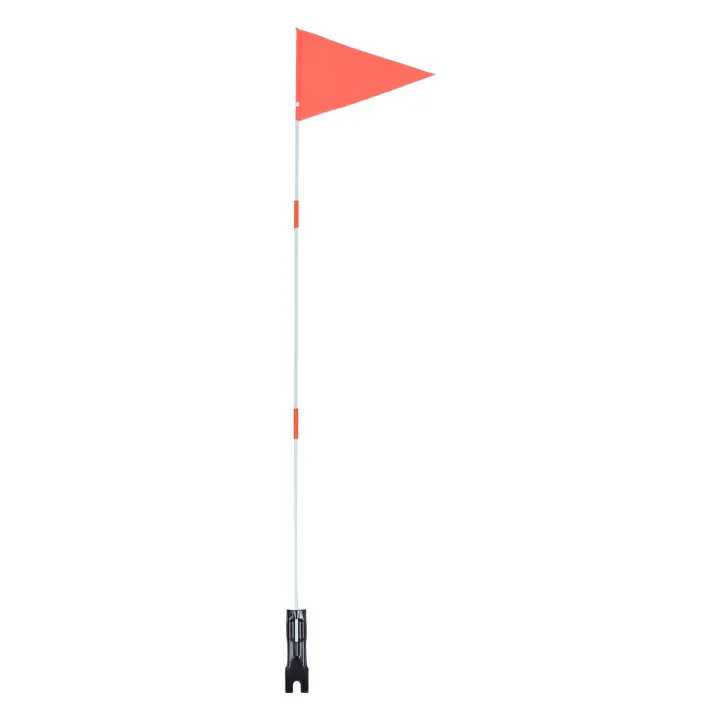 Bandera De Seguridad Para Bicicleta Con Palo De Fibra De Carbono Y Bandera Colgante Triangular Para Niños - 1