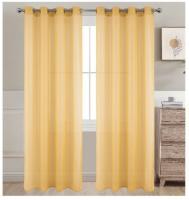Cortina visillo semitranslúcido 140x260cm.Decorar para el hogar, sala de estar y dormitorio, estilo americano, 100% poliester.1 panel.Ref：72849 - details 12