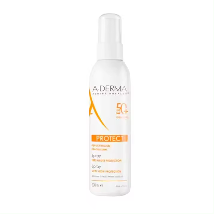 A-Derma Spray Solar Protección 50+ 200 Ml Resistente Al Agua - 1