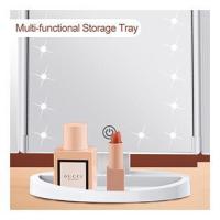 Espejo de Maquillaje LED Tríptico Wdruz Con Aumento Blanco - details 4