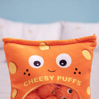 Juguete De Peluche Lindo En Polvo De Queso 6 Piezas Almohada De Snack Para Niños Regalo De Cumpleaños Para Niño Y Niña - details 4