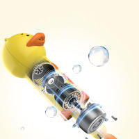 Máquina De Espuma Automática Para Baño De Mascotas Amarilla Con Delfín Recargable Por USB Accesorios Para Mascotas - details 5