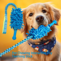 Juguete Interactivo Para Perros 1pc Peluche Resistentes Al Masticar Con Bola De Cordón Para Aliviar La Boredom yEducación - details 0