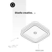 Lámpara De Techo LED Con Sensor De Movimiento PIR Para Pasillo Balcón Dormitorio Iluminación Interior Moderna Decorativa - details 7