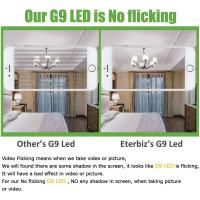 Bombilla LED G9, sin parpadeo, lámparas LED de 7 W, Blanco frío, 6000 K, 650 LM, Luz halógena de 60 W equivalente a Ahorro de Energía, ánguo de 360 Grados, AC220-240 V, paquete de 6 - details 2