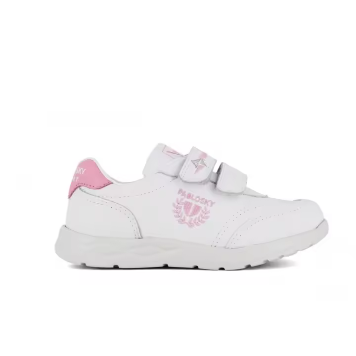 Zapatillas deportivas niño PABLOSKY 296907 DEPORTIVO ESCUDO VELCROS BLCO/ROSA 26299 XL - 1