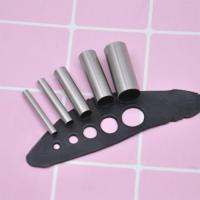 Juego de 7 botones de Maple inoxidable with FORMA DE Círculo, Moldes de Cerámica para hornear, herrerías de perforación para Arcilla, Cerámica y artesanía. - details 1