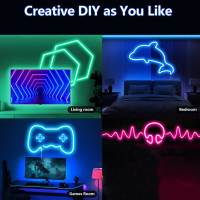 Luces Neón RGB FLEXIBLE Y Impermeables Para Decoración Interior De Hogar LED Para Dormitorio Cocina DC Certificación CE ROHS - details 4