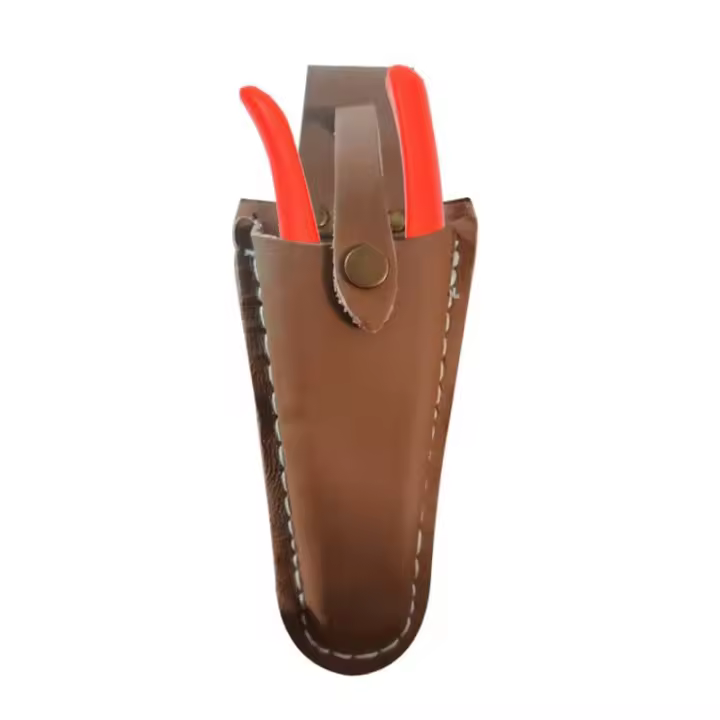 Bolsa De Cuero Para Tijeras De Podar Herramienta Portátil Para Jardín Estuche Para Herramientas De Jardinería De Cuero Vaca - 1