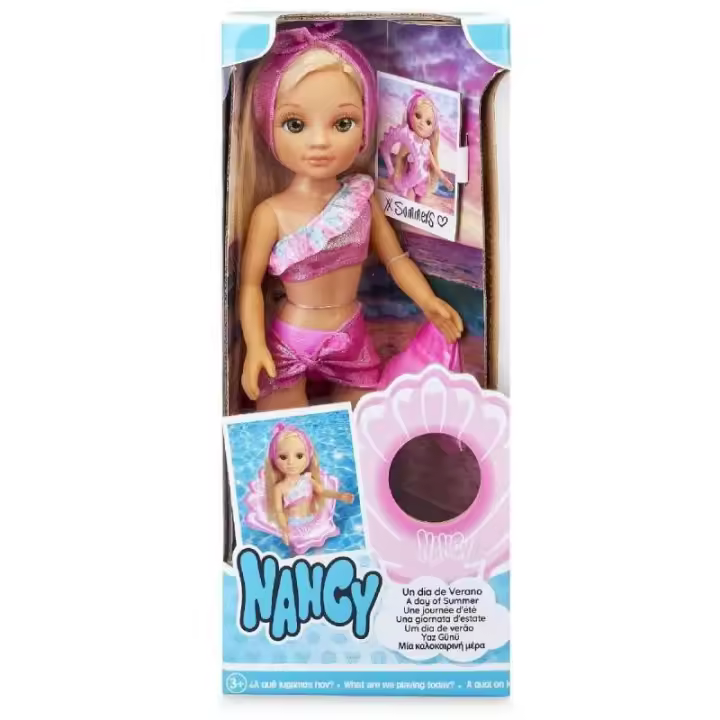 Muñeca Famosa Nancy un Día de Verano con Flotador y Accesorios - 1