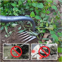 Herramienta De Jardinería Manual 2 En 1 Roto Raíces De Hierba Y Herramienta De Suelo Suelto Shovel Remoción De Malas Hierbas Para El Jardín - details 2
