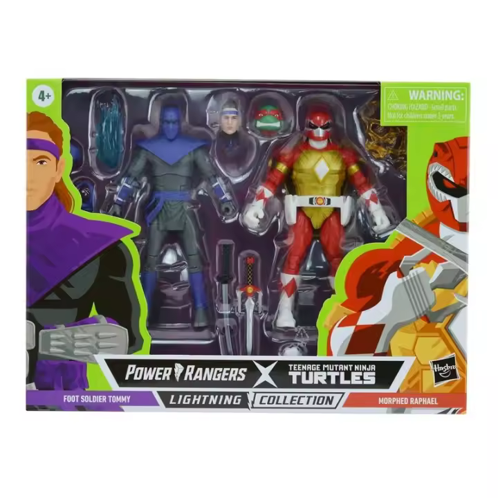 Pack Figuras Power Rangers & Tortugas Ninja Tommy y Rafael - 1