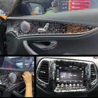 Pegatina De Vinilo Para Coche 50cm X 300cm Glossy Negro Plateado Rojo Cambio De Color Impermeable Auto Adhesiva Accesorios Para Coche - details 11