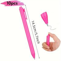 Bolígrafo Gel Minimalista Neutro Para Estudiantes Y Oficina Negro Presión Agua Retro Colores Macarón Bola De Tinta 0.5mm - details 1