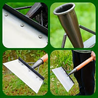 Shovel De Acero Inoxidable Multiusos Para Jardín Y Agricultura Herramienta Manual De Deshielo Y Maleza Para Exterior - details 4