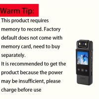 Cámara de acción portátil Full HD 1080P - Grabadora de vídeo portátil con batería de polímero de litio de 1200 mAh, carga dual USB, diseño de clip, grabación de audio y vídeo con un solo clic, tarjeta SD no incluida - details 0