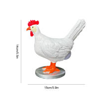 Lámpara De Mesa Creativa Con Gallo Y Huevo Cargada USB Luz Nocturna Realista Divertida Para Decoración Del Hogar - details 6