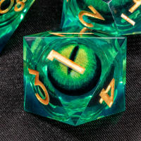 Juego De Dados DND Líquido Núcleo D&D Resina Fronteriza Para Juego De Rol RPG D20 D12 D10 D8 D6 D4 Borde Fino Dados De Dragón Y Sótano - details 6