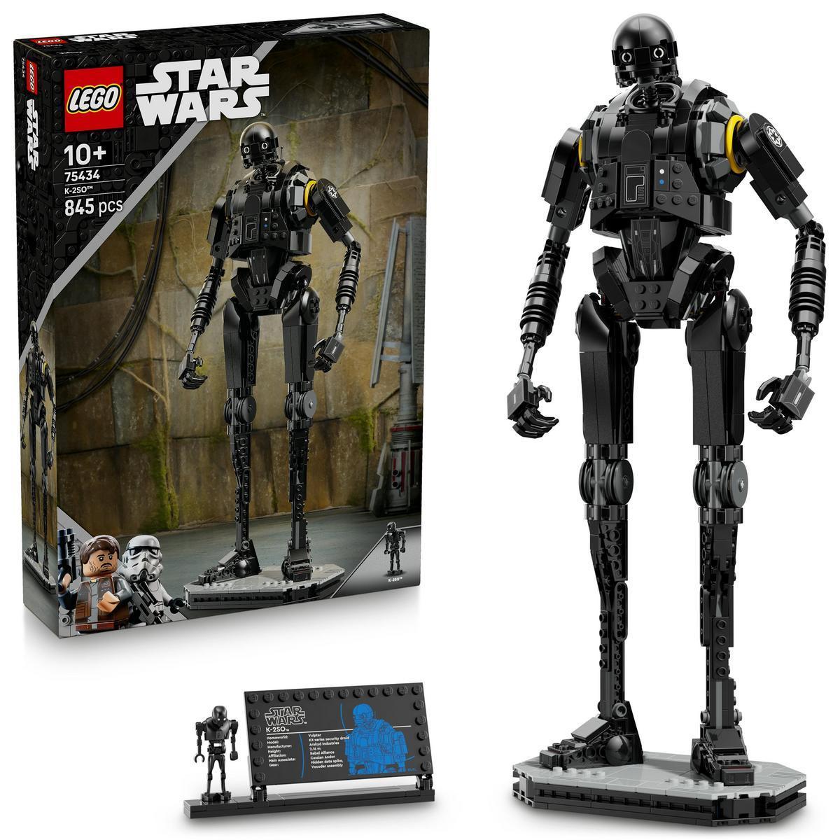 LEGO Star Wars 75434 Droide de Seguridad K-2SO - Juguete de Construcción - Figura Articulada con Placa Informativa - Maqueta de Colección - Regalo para Niños y Niñas de 10+ Años y Fans de Andor