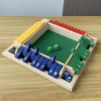Juego De Mesa Deluxo Con Dados Para 4 Personas Juego De Cartas De Cierre De Caja Con 10 Números Para Adultos Y Familias Fiesta Club Bebida - details 9