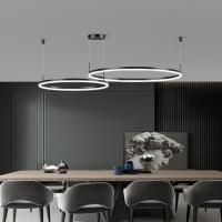 Lámpara Colgante Led, con Mando a Distancia, 3 Tipos de Luz, Altura Ajustable, 120W, Negro - details 0