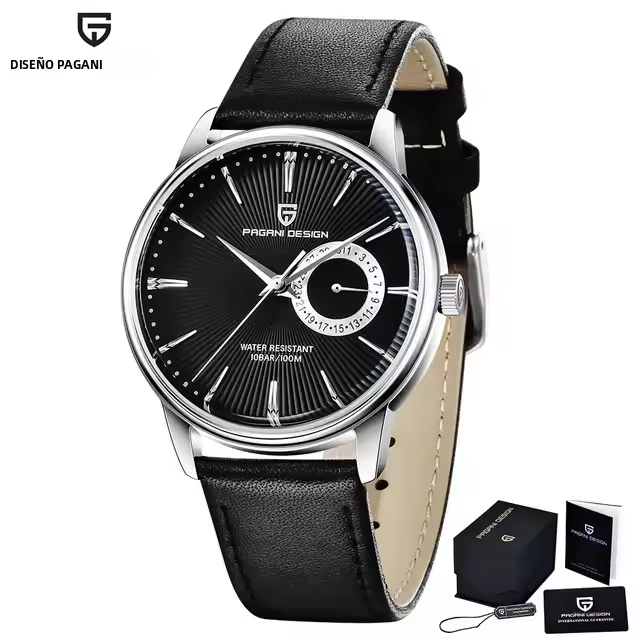 Reloj Deportivo Casual PAGANI DESIGN 1645 Para Hombre Acero Inoxidable Impermeable Cuarzo Reloj Militar Con Manos Luminosas Y Fecha Completa - 1