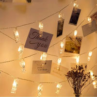 Luces De Cadena LED Para Decoración De Bodas Y Cumpleaños 1.5M/3M/6M/10M Con Clip Fotográfico Y Batería Para Iluminación Irregular - details 0
