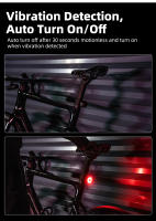 XOSS XR pro Team Sync Luz Trasera De Bicicleta LED Recargable Impermeable Con Sensor De Freno Automático Luz De Cola Para Ciclismo - details 5