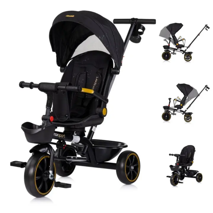 Chipolino Triciclo con Capota y Mango Parental MAX SPORT - 1