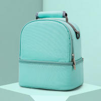 Bolso De Mano Para Mamá Grande Capacidad Doble Capa Aislada Color Sólido Estilo De Viaje Y Picnic Bolsa De Alimentos Portátil Para Bebé - details 6