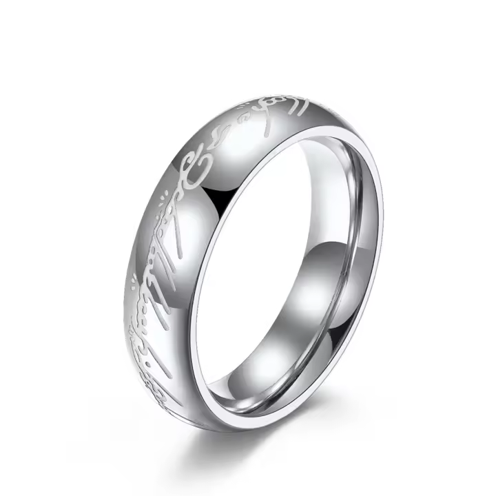 Anillo De Acero Inoxidable Luminoso Con Diseño De Diablos Para Cosplay Anillo Mágico Nostálgico Anillo Del Rey Sombrerete Unisex - 1