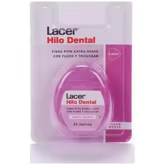Lacer Hilo Dental Extra Suave Con Flúor Y Triclosán 50M 1Ud - 1