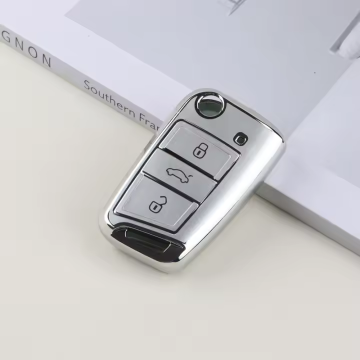 Carcasa Para Llave De Coche Volkswagen VW Polo Golf 7 MK7 Tiguan Passat Skoda Octavia Kodiaq Karoq Seat Ateca Leon TPU - 1