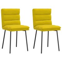 vidaXL Sillas de comedor 2 unidades terciopelo en color Verde oscuro/Rosa/Azul y más | cómodas modernas ergonómicas para comedor cocina salón hogar - details 6