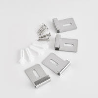 Clips De Espejo De Acero Inoxidable Soporte Para Pared Gancho Montaje En Pared Soporte De Espejo Sin Marco Para Decoración De Pared - details 0