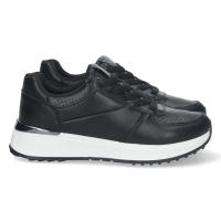 Davinia Shoes Zapatilla Plana para Mujer, Comoda, con Estampado Liso, Detalle en el Talon, y Cierre de Cordones, Primavera Verano 2023 Shoes&Blues.es HB-0358-Negro - details 0
