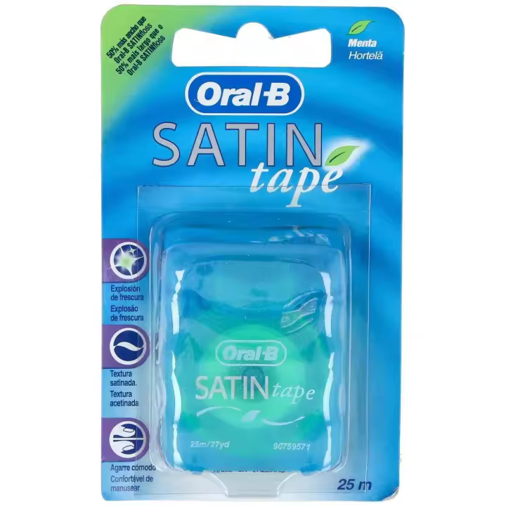 Oral-B Satin Tape Fluor Cinta Dental Menta 25M 1Ud - 1