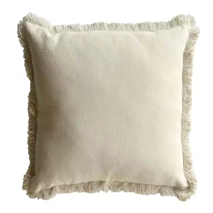 Cojín Beige Flecos 45x45 cm - 1