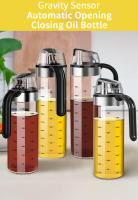 Botella De Condimento Para Cocina Dispensador De Salsa Botellas De Vidrio Para Almacenamiento De Especias Aceite Vinagre Herramientas Creativas Para La Cocina - details 0