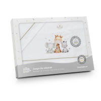 Interbaby Sábanas Cuna Bebé 100% Algodón Minicunas Encimera Bajera Ajustable Funda Almohada Jirafas Elefantes. - details 4