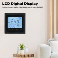 Termostato Digital Inteligente 16A Para Calentamiento Por Piso Con Pantalla Táctil LED Sensor NTC Control De Calor Eléctrico Para El Hogar - details 3