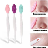 Cepillo De Exfoliación Para Nariz Doble Cara De Silicona Para Hombres Y Mujeres Eliminación De Quistes Y Piel Muerta - details 0