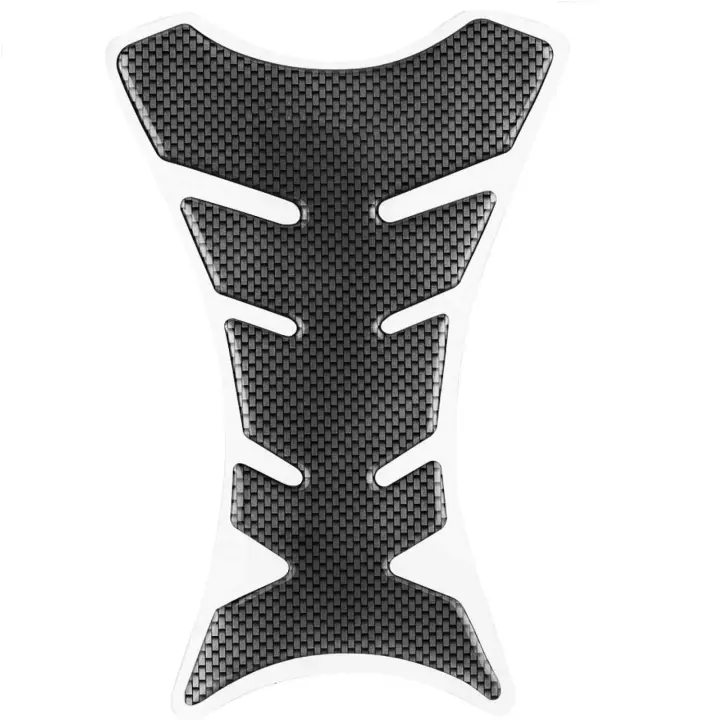 AUTOZOCO Protector deposito moto, Protector tanque de combustible Moto, Adhesivo protección depósito de moto, Compatible con Honda Kawasaki Aprilia BMW Yamaha Suzuki, Fibra carbono - 1