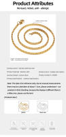 Cadena De Acero Inoxidable HIYEE Para Hombres Y Mujeres Collar De Enlace Con 18 a 24 Pulgadas De Longitud 1.5 a 3 Mm De Espesor - details 2