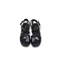 Sandalias negras planas con Plataforma de tiras - Plantilla acolchada EXTRA suave A6093 - details 4
