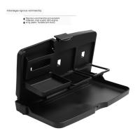 Mesa De Coche Trays Organizador Portátil Para Bebidas Y Comida En Asiento Trasero Plegable Universal Tamaño 340x200x30mm Color Negro - details 2